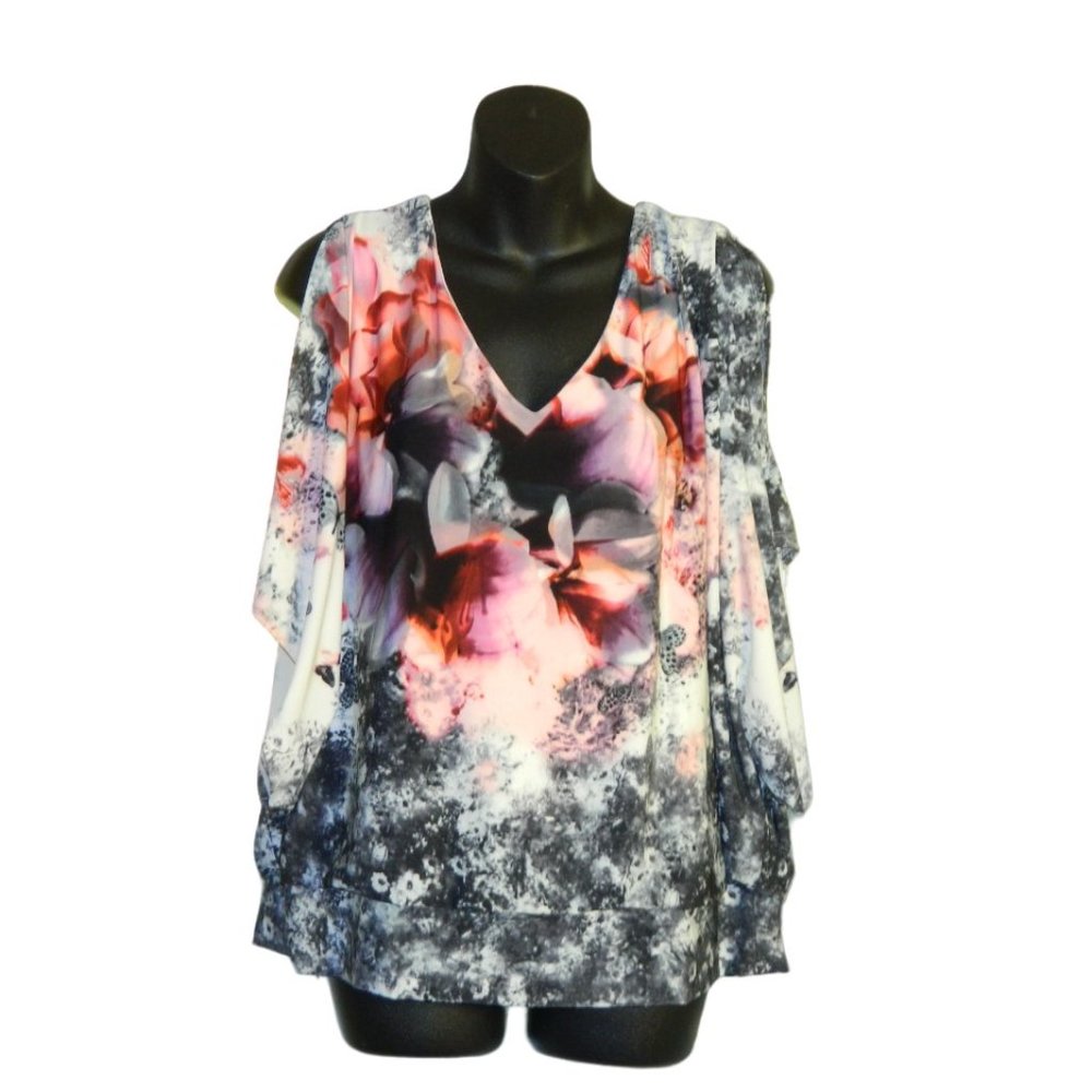CLEO Women's Cold Shoulder Dolman Top Size XL